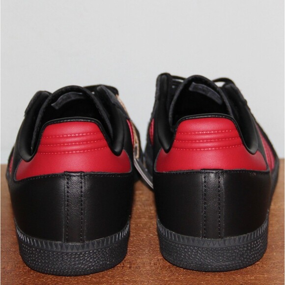 Adidas Samba x Manchester United Shoes Mens 8.5 Black Red Soccer main image 4